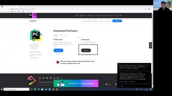 How to install python With PyCharm in windows