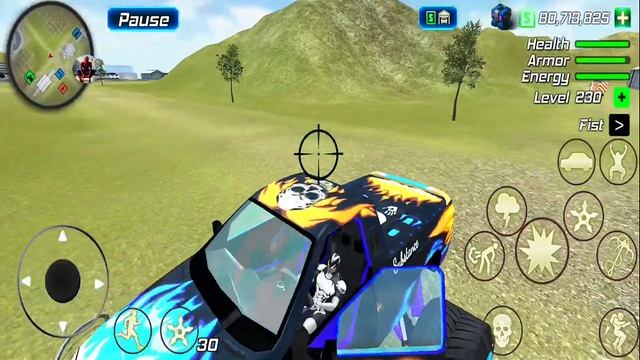 Rope Frog Ninja Hero Vegas Crime Simulator Fly Army Helicopter - Android Gameplay смотреть онлайн