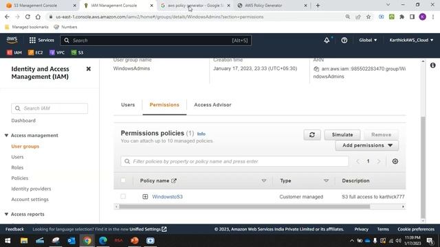 AWS Solution Architect-Day15-AWS S3, provide access to IAM user using IAM and Bucket Policy in Tami смотреть онлайн