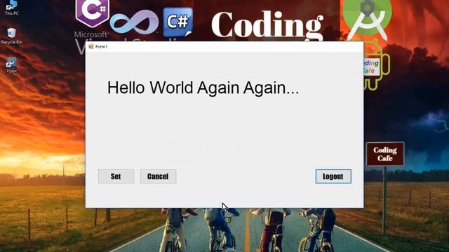 Close Existing Windows Form C# & Open New Form - 03 Windows Form Application C# смотреть онлайн