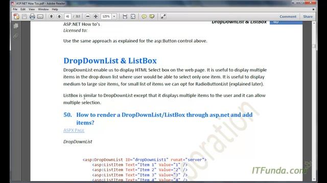 Working with asp:Hyperlink Control and asp:DropDownList Control смотреть онлайн