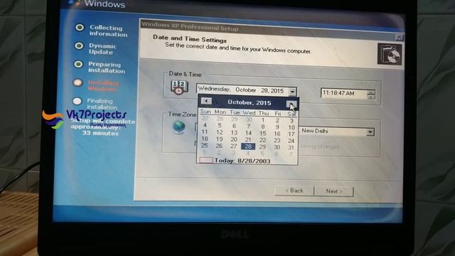 Windows Xp Full Installation Video || Vk7projects || Dell Old Laptop Installation Windows Xp смотреть онлайн