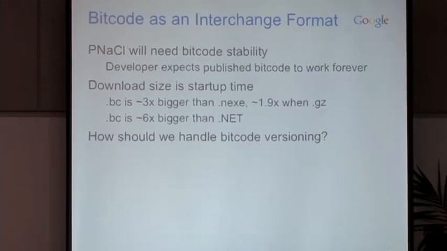 2010 LLVM Developers’ Meeting: D. Sehr “Portable Native Client” смотреть онлайн