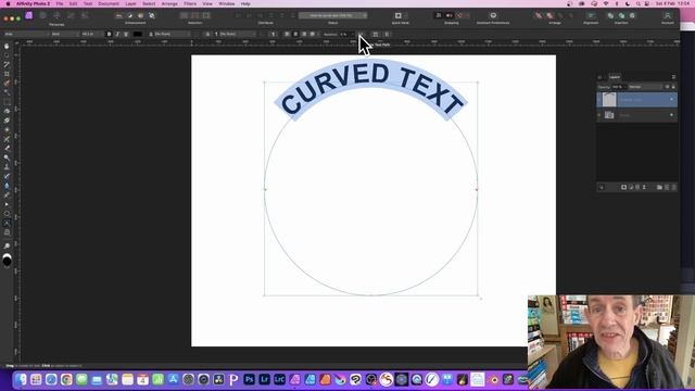 Affinity Photo CURVED Text | How To Curve Text In Affinity Photo Tutorial смотреть онлайн