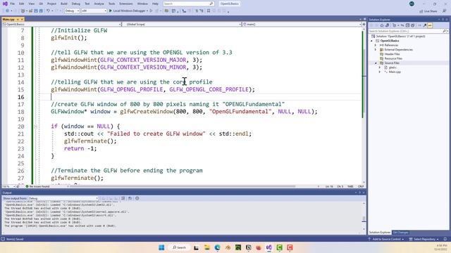 OpenGL: Setting up the Window смотреть онлайн
