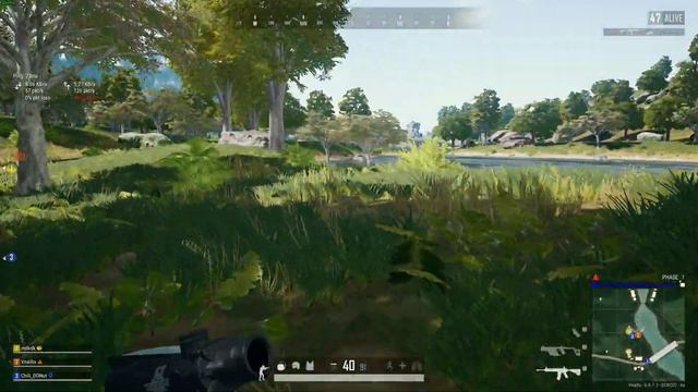 PUBG [FPP 3-Man Squad] - Sanhok bridge single tap M416 смотреть онлайн