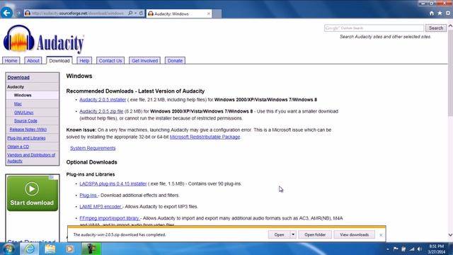 How to Download & Extract Audacity in Windows 7 смотреть онлайн