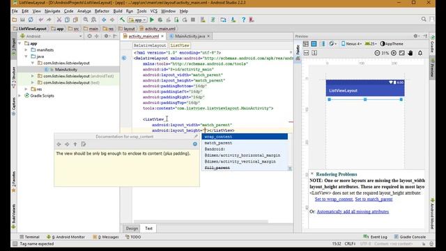 Android - ListView Example in Android Studio - Part 1 смотреть онлайн