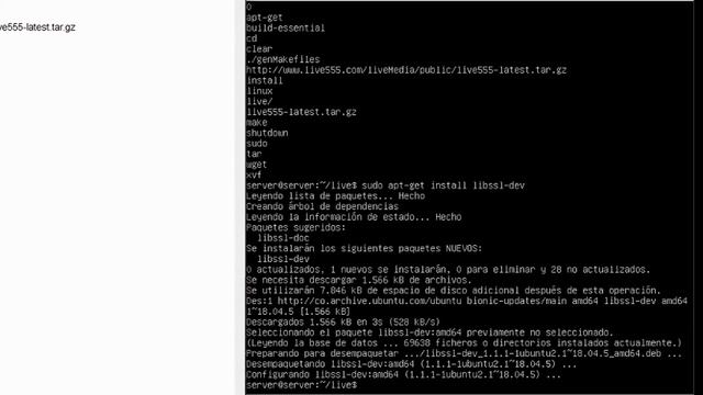 Instalación servidor Live555 смотреть онлайн
