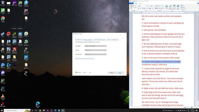 Installere windows - Trinn 2 - windows media creation tool смотреть онлайн