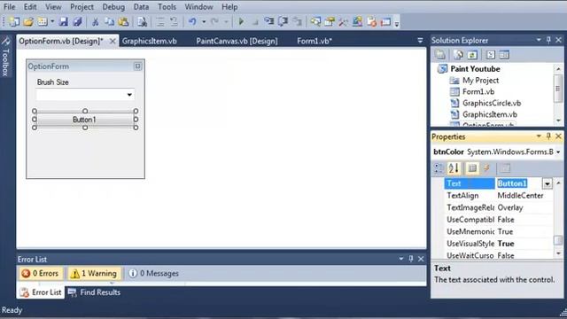 Visual Basic Tutorial 174 Paint Part 7 Creating The Options Form смотреть онлайн