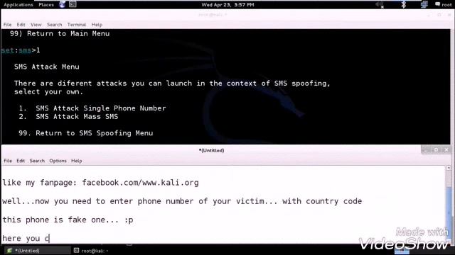 Fack sms kese karen bina kisi mobile no.ke by kali Linux Apk, смотреть онлайн