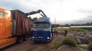 Scania 143H с гидроманипулятором Hiab 160 кму, заработок   манипулятор  гидроманипулятор фасси