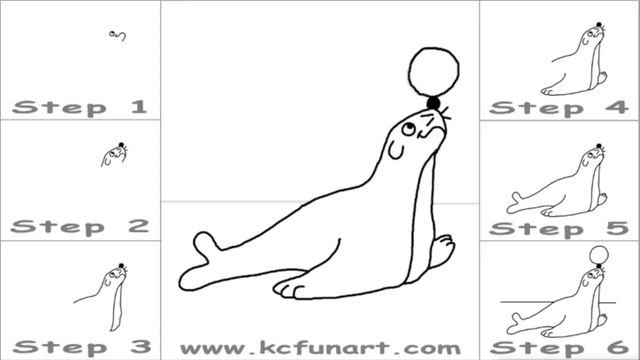 174-How to Draw a Cartoon Seal смотреть онлайн