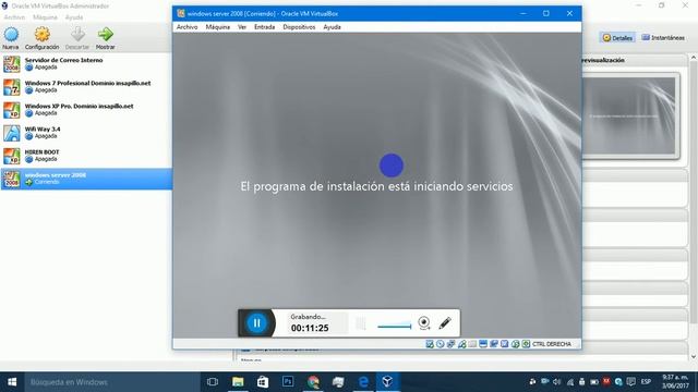Instalación Windows Server 2008 en VirtualBox смотреть онлайн