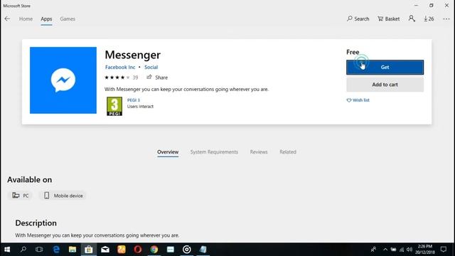 How to DOWNLOAD MESSENGER on windows 10 PC смотреть онлайн