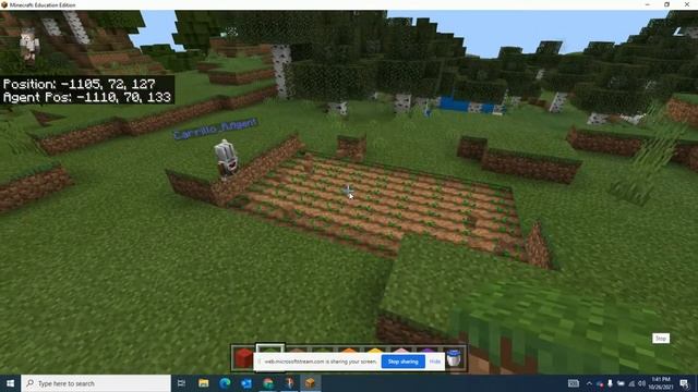 Minecraft Education Edition: How to make a farm agent 9x9 смотреть онлайн
