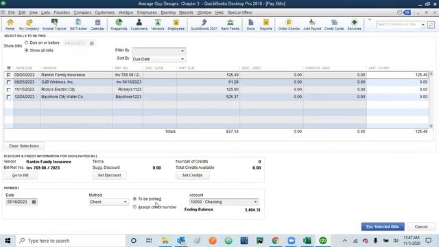 QuickBooks Desktop - Vendors (Class Tues and Thurs (M)) смотреть онлайн