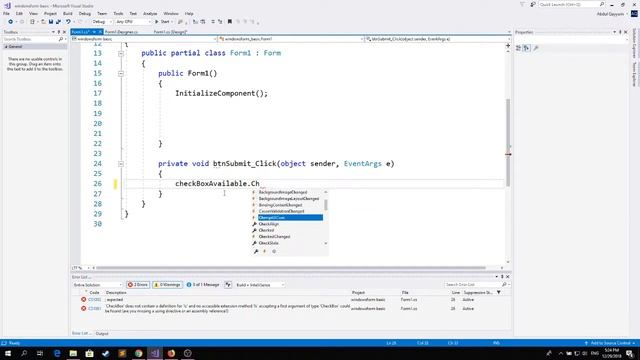 Mari Koding Windows Form - 7.Checkbox Component смотреть онлайн
