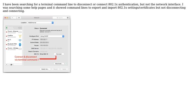 Apple: Command line to disconnect or connect 802.1x authentication (2 Solutions!!) смотреть онлайн