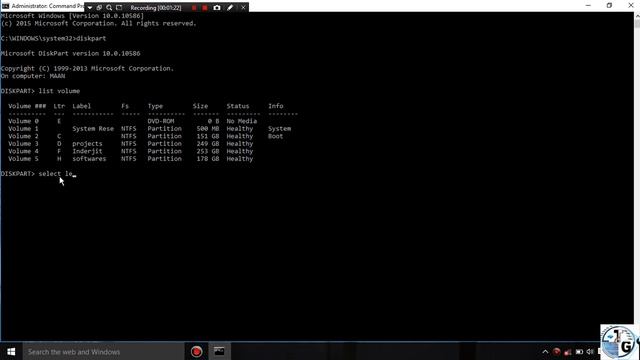 How to hide a disk partition in windows | Tech-Gram | смотреть онлайн