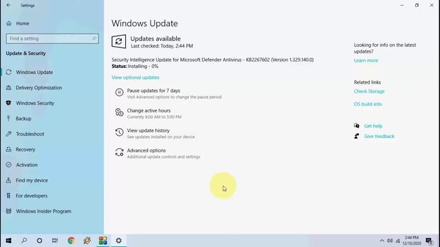 Antivirus Security Update for Windows 10 December 2020 смотреть онлайн