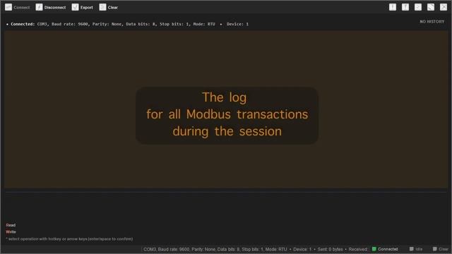 Modbus Terminal Tutorial: Features - Quick Overview