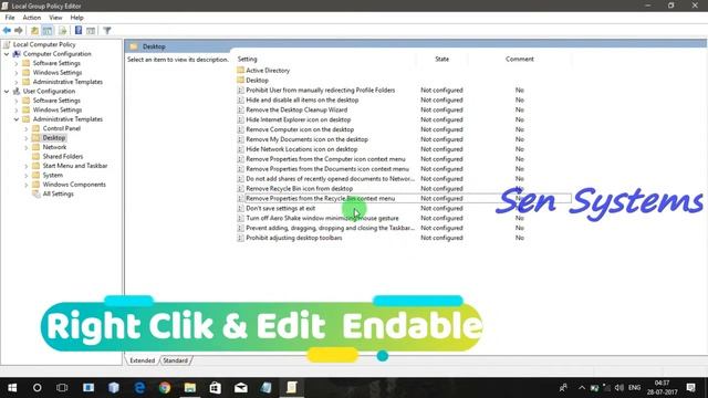 Recycle Bin Remove Properties from the context menu смотреть онлайн