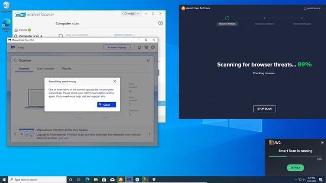 Avast Free VS Malwarebytes VS AVG 2017 VS ESET Antivirus VS NoEscape Virus! смотреть онлайн