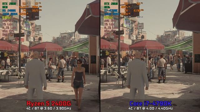 Ryzen 5 2400G vs i7-4790K | Hitman | FPS Benchmark Comparison | GeForce RTX 2060 смотреть онлайн