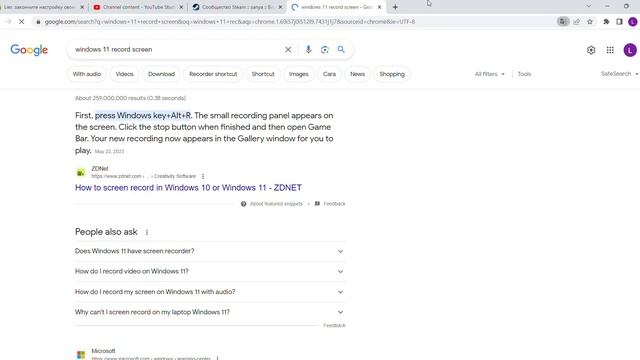 windows 11 record screen Google Search Google Chrome 2023 07 24 02 34 25 смотреть онлайн