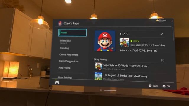 Nintendo Switch on Apple Vision Pro 100 inch screen смотреть онлайн