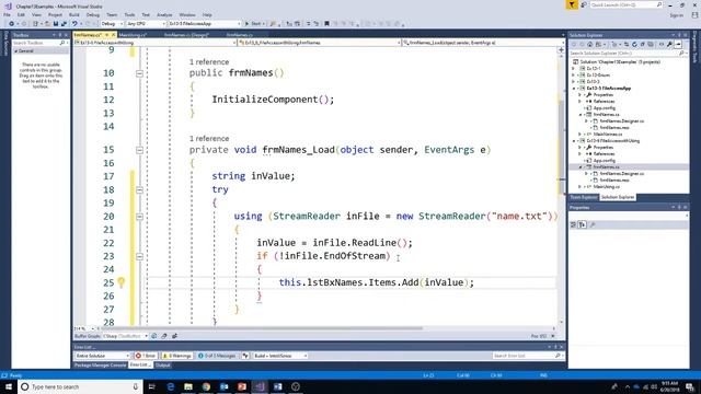 CIS150 Ch 13 6 StreamReader with Using смотреть онлайн