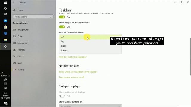 How to change taskbar position in windows 10 смотреть онлайн