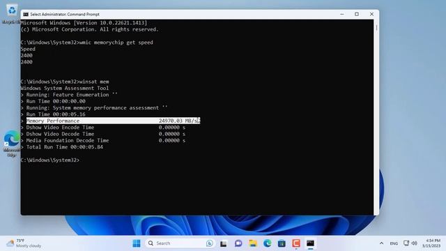CMD : Speed Test RAM on Windows 11/10 смотреть онлайн