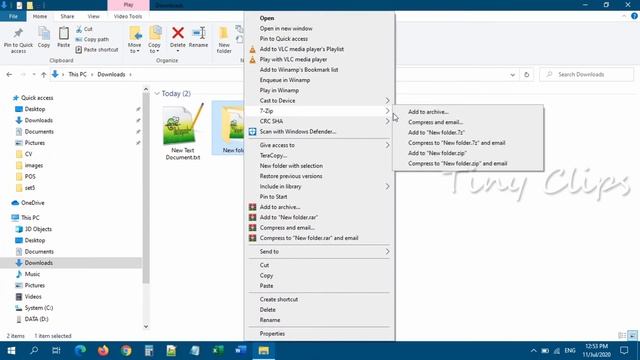 Best Free Files Compression Tool | 7Zip | RAR ZIP TAR & More | Tiny Clips смотреть онлайн