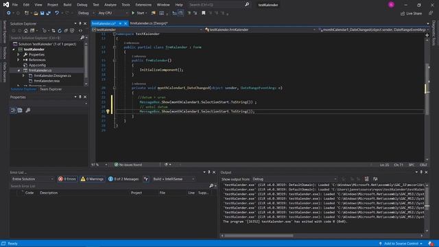 C# Windows forms - Hoe moet ik een monthcalendar gebruiken? смотреть онлайн