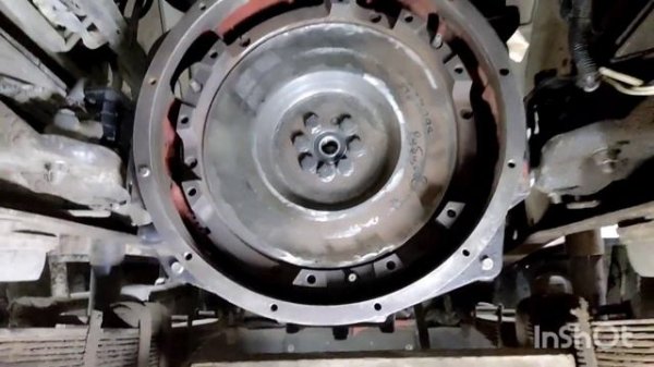 Зил 4331, д245, кпп 6 ступка скорость, часть 4 маховик, сцепление, установка кпп..