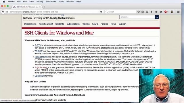 University of Arizona U-System Account + SSH and File Transfer utilities for the PC and MAC смотреть онлайн