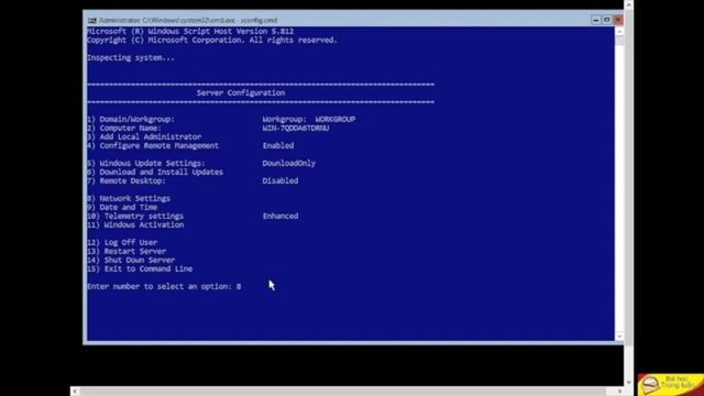 Buoi10 2 1 Installing WIndows Server 2016 Core version смотреть онлайн