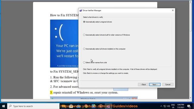 Fix SYSTEM_SERVICE_EXCEPTION BSOD in Windows 10 смотреть онлайн