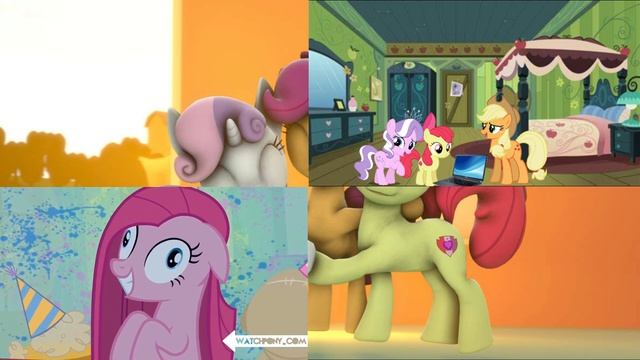 Applejack Apple Bloom And Diamond Tiara React To Top 10 Moments From MLP Season 1 смотреть онлайн