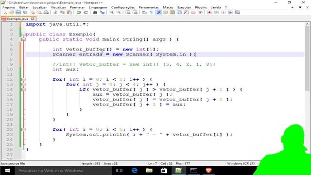 Estrutura de Dados BUBBLE SORT clássico JAVA Aula 09 - Creative Commons смотреть онлайн