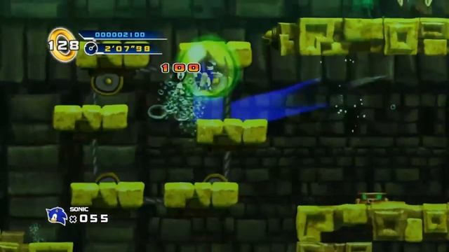 Sonic 4 SMPS Edition - Lost Labyrinth Zone Act 3 смотреть онлайн