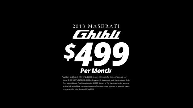 Drive a 2018 Maserati Ghibli for ONLY $499/Mo at Maserati of Allentown! смотреть онлайн