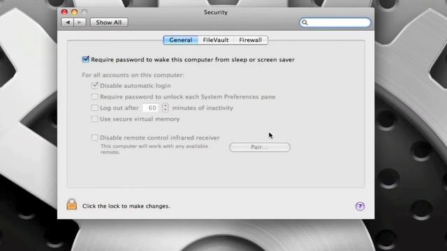 Require Password when waking Mac from Sleep or Screen Saver смотреть онлайн