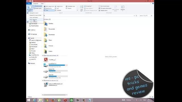 how to RESTORE libraries to windows explorer in WINDOWS 8.1 смотреть онлайн