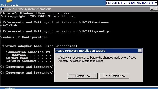 ISUPPORTYOU Video : Windows 2003 BDC DCPromo Using Standard Method смотреть онлайн