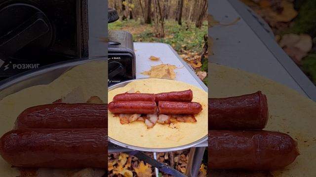 Охотничьи колбаски в лаваше на гриле. Бутовский лес. Октябрь 2024г.mp4 смотреть онлайн
