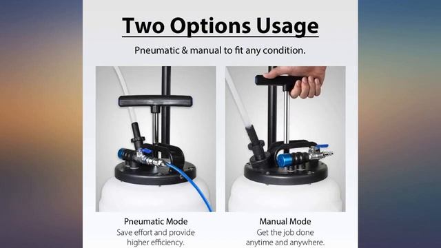 FIRSTINFO Upgraded 10 Liter Pneumatic Manual Fluid Extractor//Vacuum Oil Pump w// review смотреть онлайн